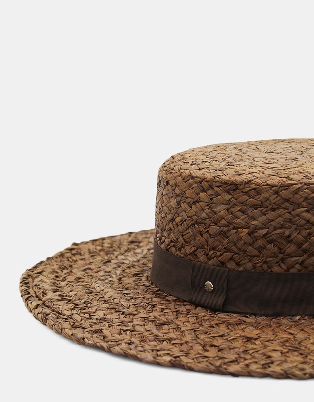 Morgan & Taylor - Catalina Braided Raffia Boater Brown