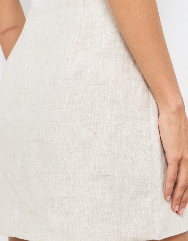 AERE - Frankie Linen Mini Skirt