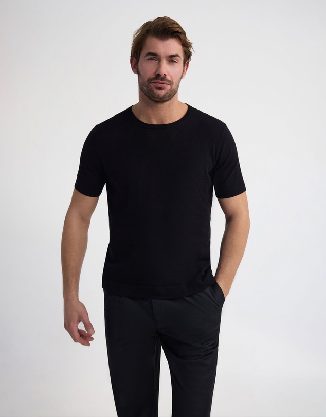 Oxford - Theodore Crew Neck Knitted T-Shirt