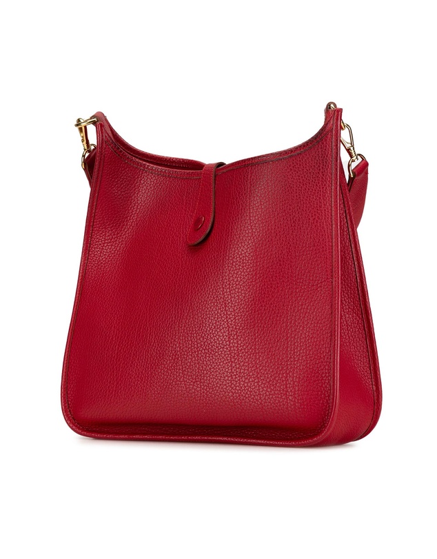 Pre-Loved by Azura Reborn - Pre-Loved hermes Elegant Leather Shoulder Bag with Adjustable Strap Classic Everyday Style and Distinctive Detailing