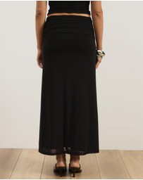 Atmos&Here - Thea Mesh Midi Skirt