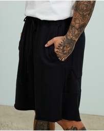 Surrounded By Ghosts - The Andesine Low Crotch French Terry Drawstring Shorts