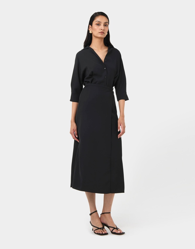 Forcast - Betty Wrap Tie Dress