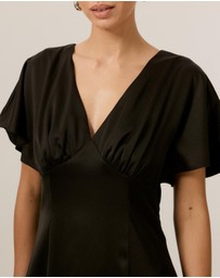 Tussah - Genevieve Satin Midi Dress