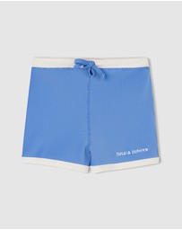 Zulu & Zephyr Mini - Mini Stripe Rib Surf Shorts - Kids