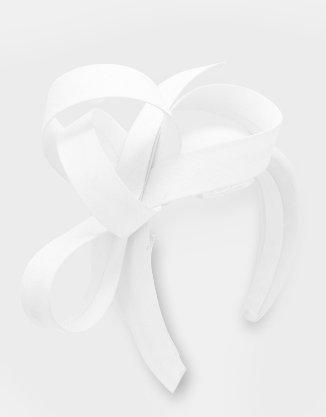Morgan & Taylor - Mel Fascinator in White