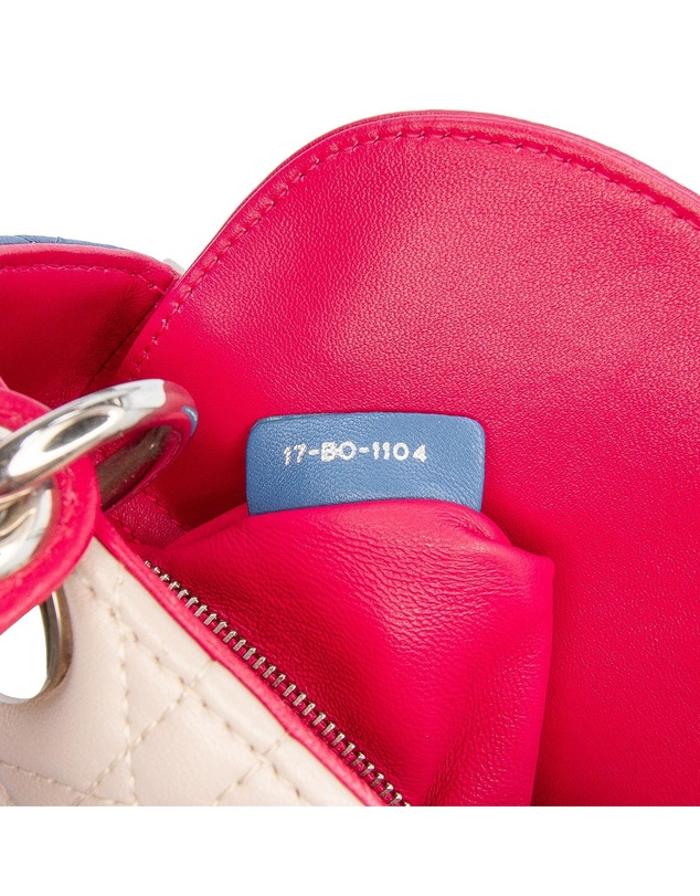 Pre-Loved by Azura Reborn - Pre-Loved Mini Tricolor Lambskin Cannage Lady Dior