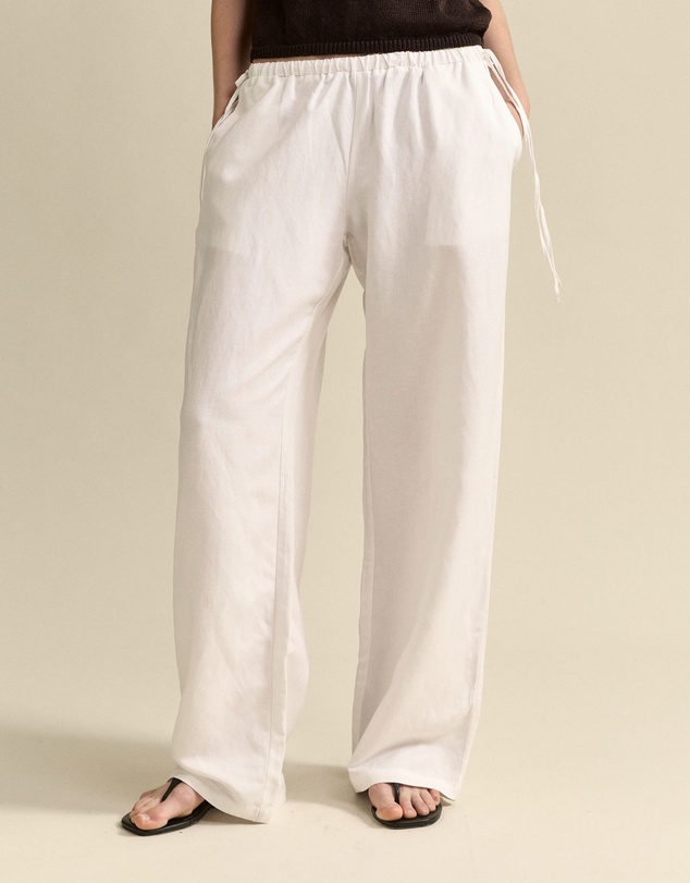 MVN - Linen Side Tie Pants