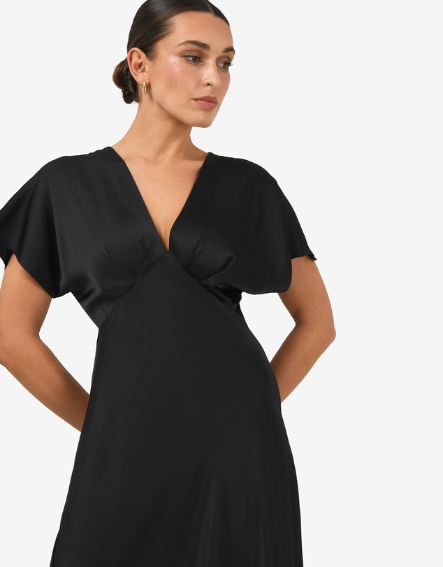 Forcast - Catalina V-Neck Satin Dress