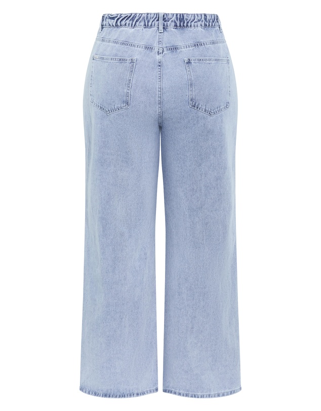 City Chic - Plus size Harley Fit Denim Blues Straight Leg Regular Jean - light wash