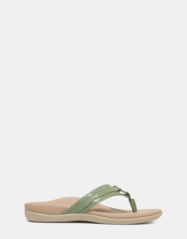 Vionic - Tide Aloe Toe Post - Agave Patent