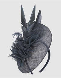 Max Alexander - Sinamay Navy Racing Fascinator