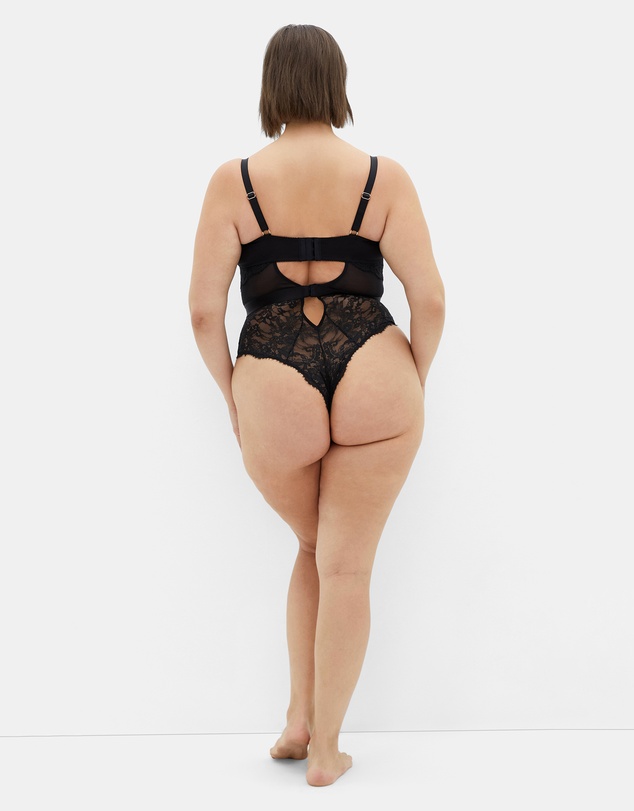 City Chic - Plus Size Josephine Bodysuit - black