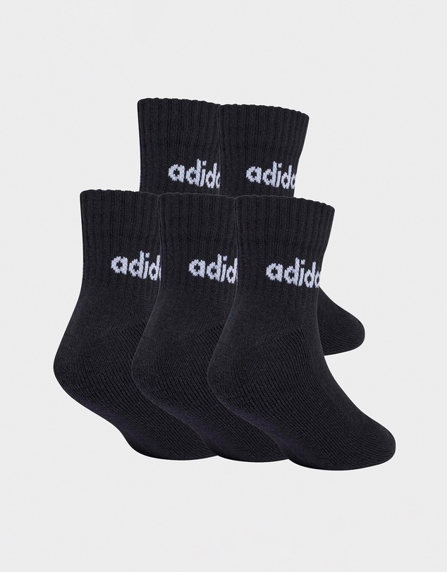 adidas Performance - 5-Pack Linear Ankle Socks - Kids