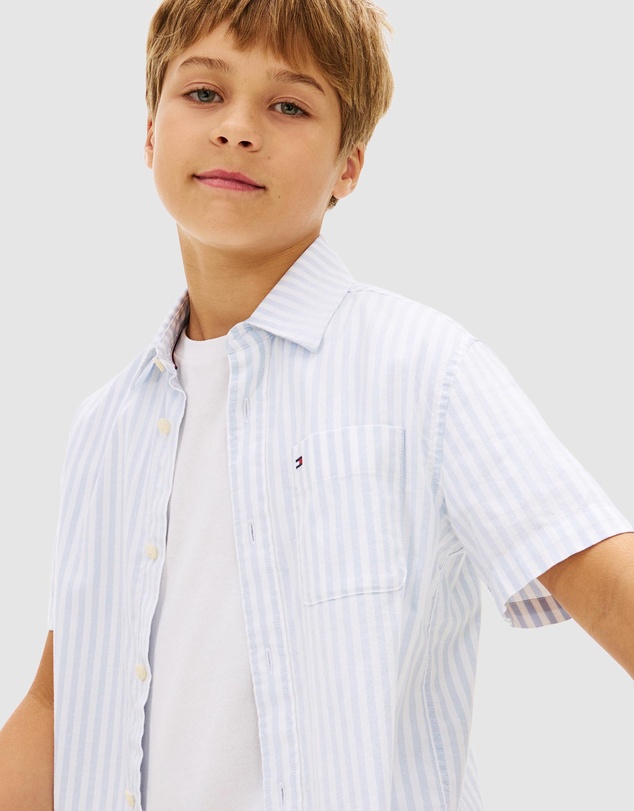 Tommy Hilfiger - Flex Ithaca Stripe Shirt SS - Kids