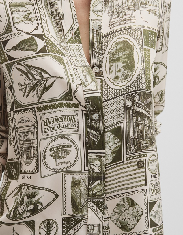 Country Road - Print Silk Blouse