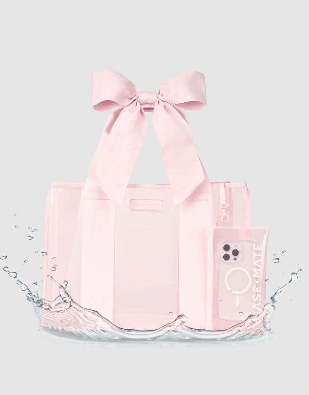 Case-Mate - Case-Mate Ballet Pink Bow Tote w/ Phone Pouch