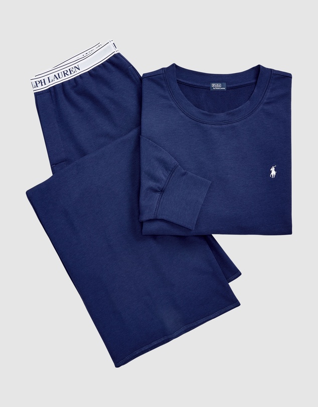 Polo Ralph Lauren - Club Terry Long Sleeve Cotton Jersey Pyjama Set
