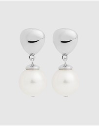 Najo - Islander Silver Pearl Earring