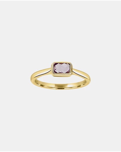 Zoe Olivia - 9K Gold Amethyst Ring