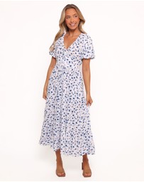 Petal & Pup - Roberts Maxi Dress - Blue Ditsy Floral