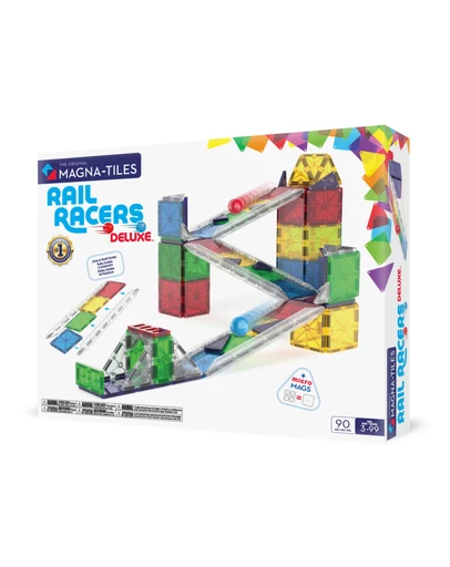 Magna-Tiles - MAGNA-TILES - Rail Racers Deluxe - 90 Piece