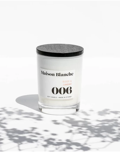 Maison Blanche - 006 Rose & Amber - Small Candle