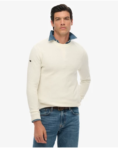 Superdry - Light Weight Cotton Texture Jumper