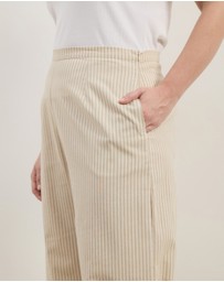 Atmos&Here Curvy - Charlie Wide Leg Stripe Pants