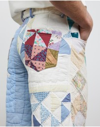Bethany Williams - Upcycled Quilted Blanket Shorts
