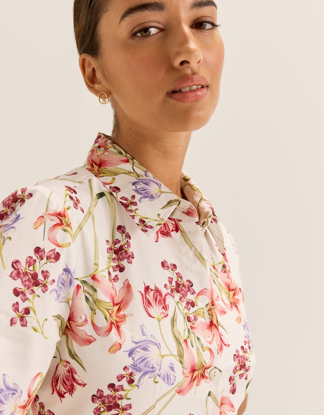 Review - Tropics Mini Shirt Dress