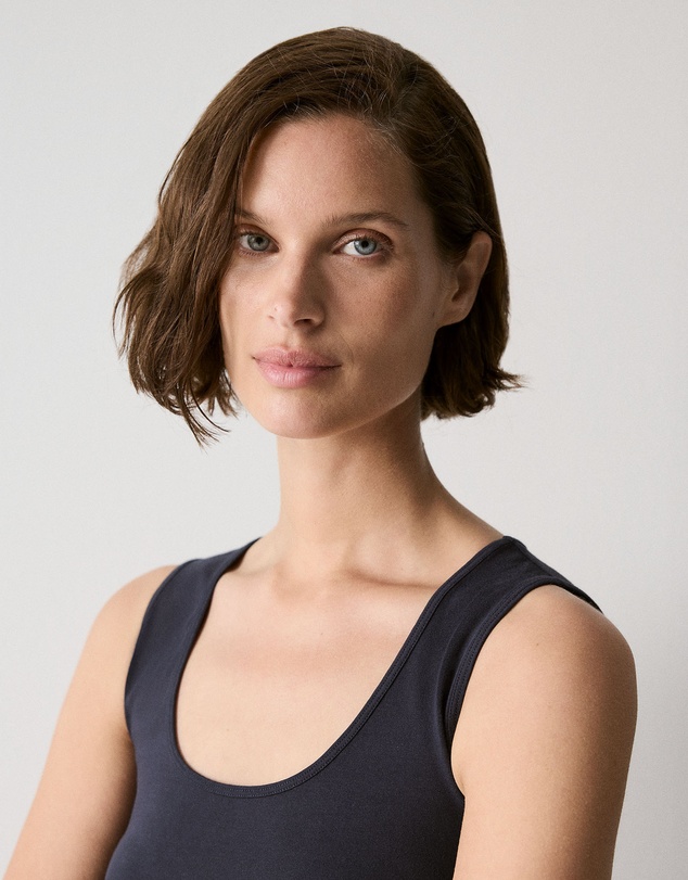Trenery - Cotton Essential Tank in Night Sky