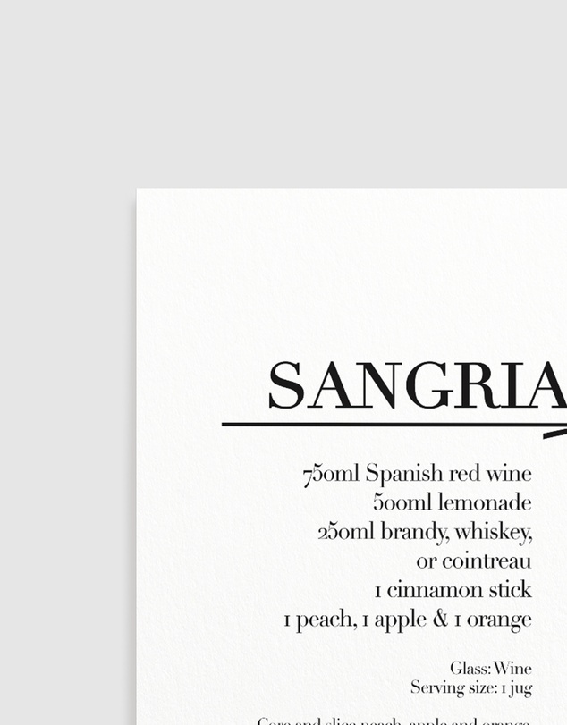 Olive et Oriel - Sangria Art Print