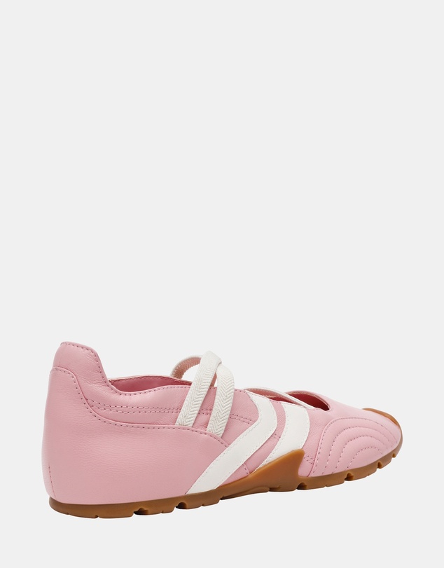 Steve Madden - Joisie Pink Leather Sneakers