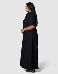 Sunday In The City - No Saints Maxi Shirt Dress