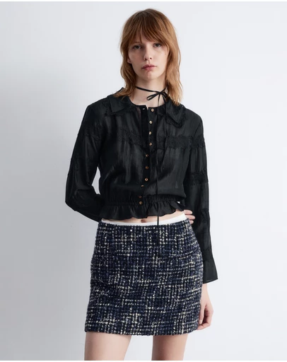 & Other Stories - Long-Sleeve Lace Blouse