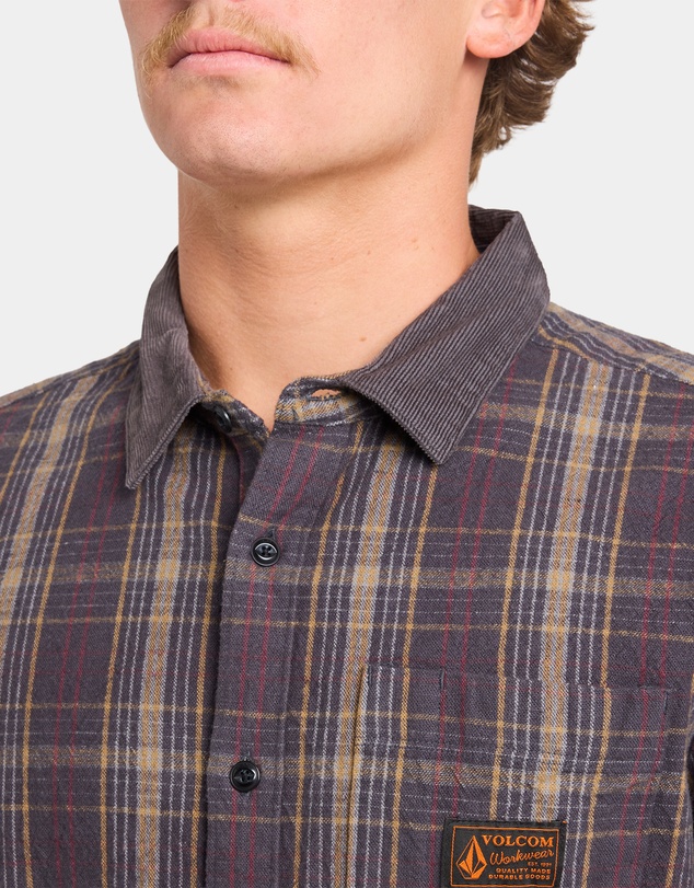 Volcom - Mens Stonevise Plaid Long Sleeve Shirt