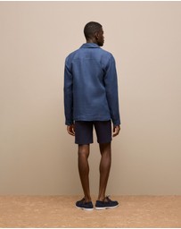 Trenery - Linen Overshirt in Navy