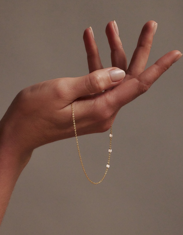 SAINT VALENTINE - Floating Stone Bracelet - Gold
