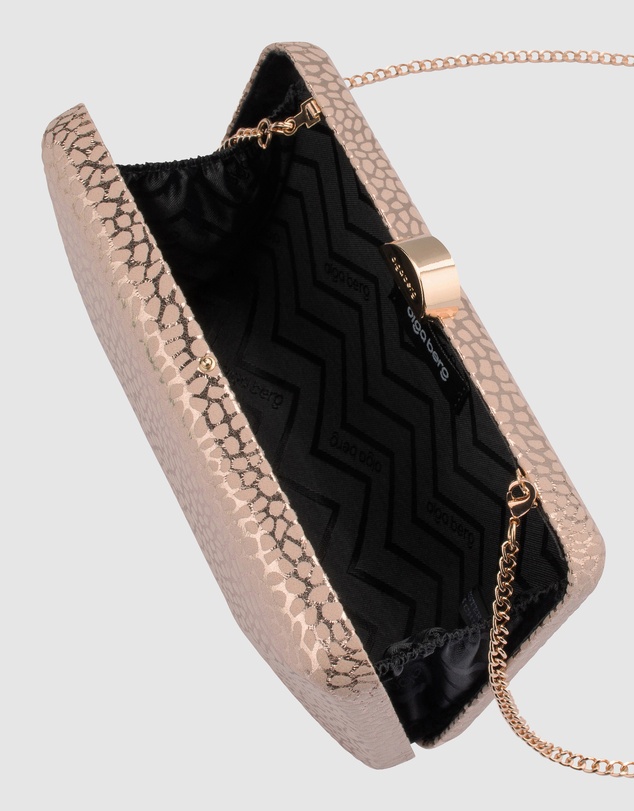 Olga Berg - Frankie Embossed Clutch