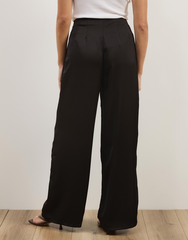 Atmos&Here - Nora Satin Wide Leg Pants