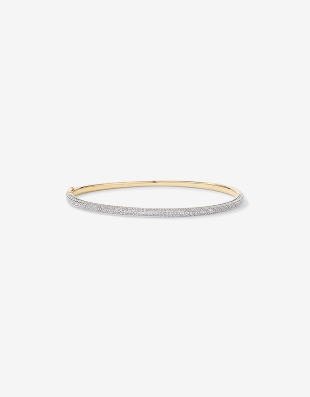 Michael Hill - Pavé Hinge Bangle in 18kt Vermeil