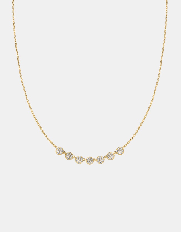 Ania Haie - Ania Haie Gold Pave Multi Beaded Chain Necklace