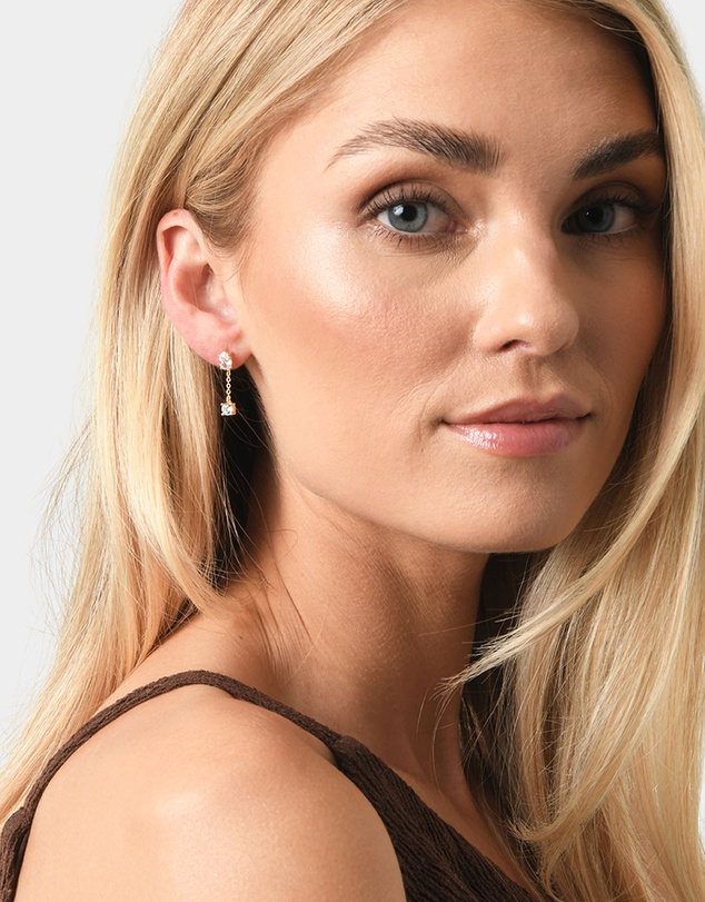 Forcast - Rose 16k Gold Plated 3pc Earring Set