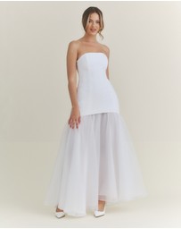 Six Stories - Emilia Bandeau Drop Waist Maxi Dress