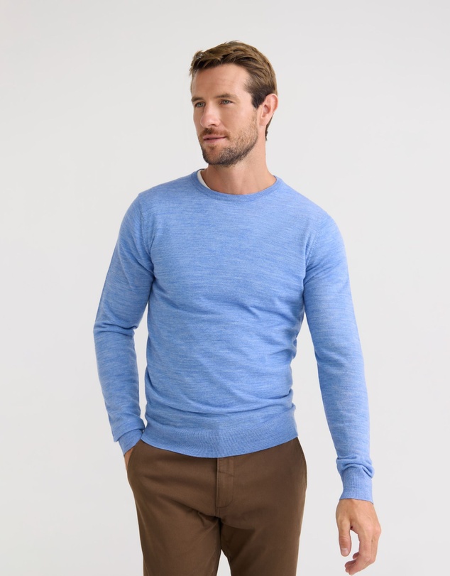 Oxford - Crew Neck Pure Wool Pullover