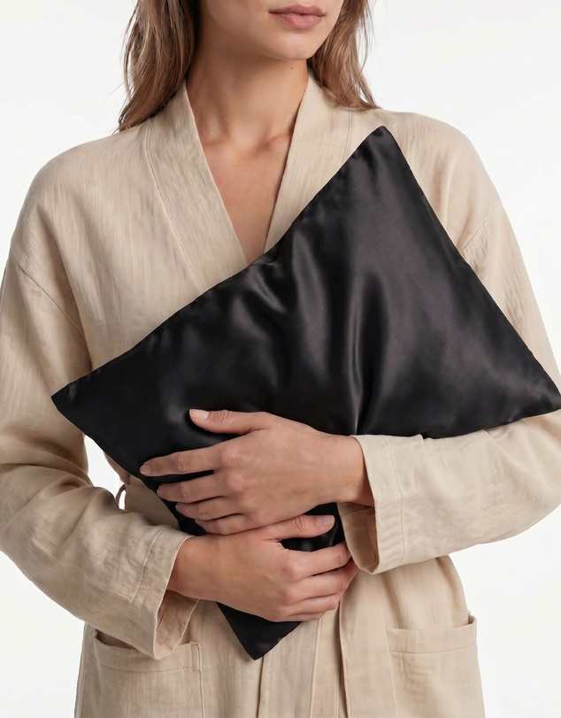 SILK MAGNOLIA - Silk Travel Pillow and Silk Pillowcase