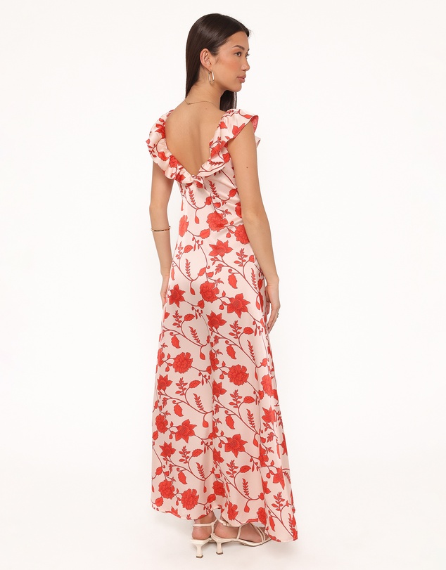 Petal & Pup - Enala Maxi Dress - Red Floral
