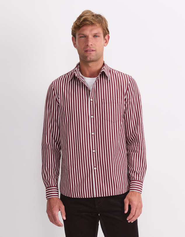 Sportscraft - Ryan Stripe Long Sleeve Shirt