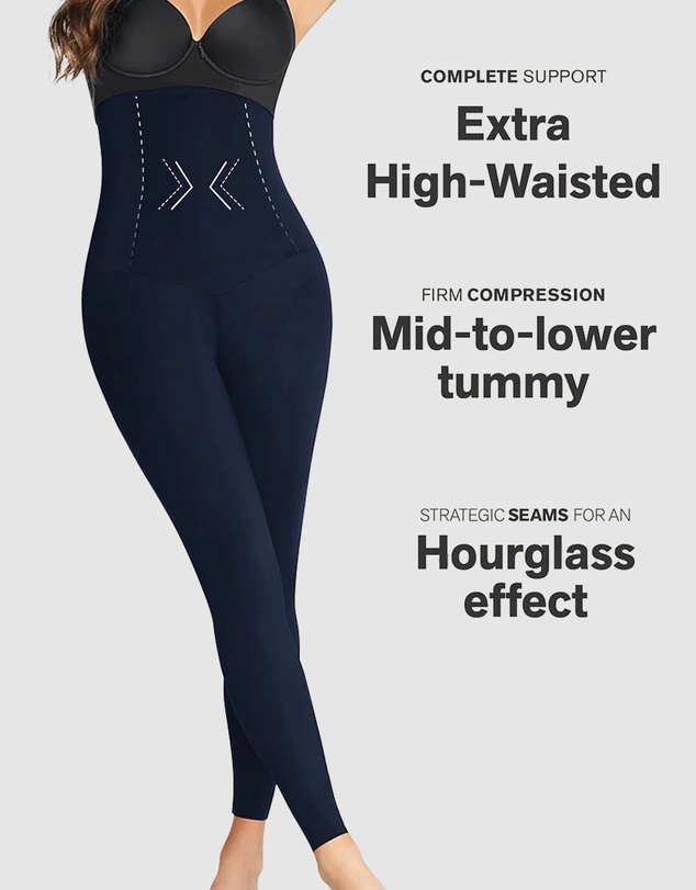 Leonisa - Extra-High Waist Sculpting Firm Compression Leggings